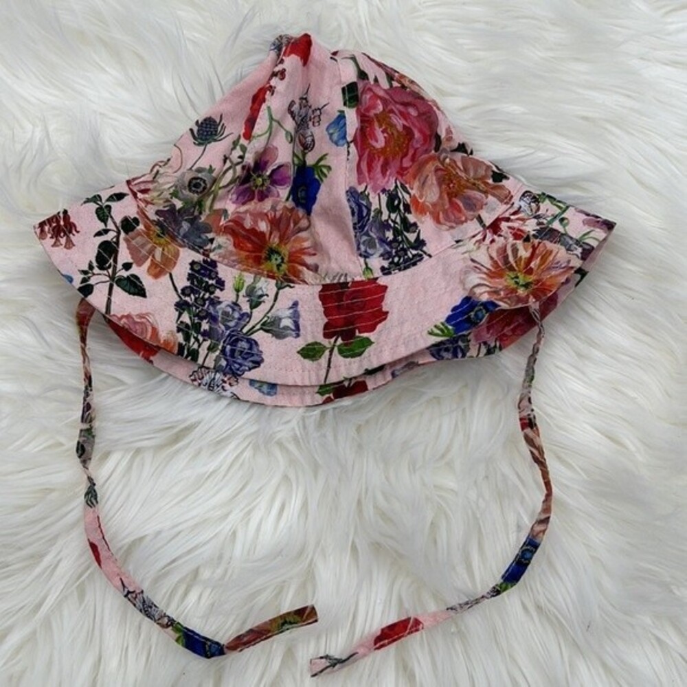 Nathalie lété X H&M Floral Patterned Sun Hat with Ties - Picture 2 of 5